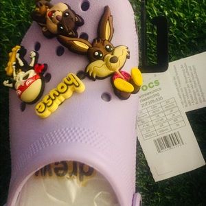 Brand New Justin Beiber Crocs W size 10